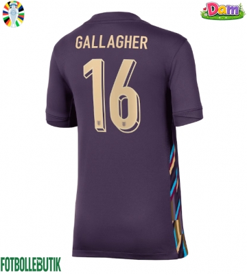 England Conor Gallagher #16 Bortatröja Kvinnor EM 2024 Kortärmad